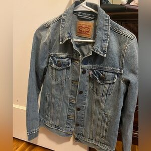 Levi’s Jean Jacket, Women’s size small with distressing